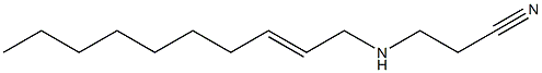 N-(2-Cyanoethyl)-2-decenylamine Structure