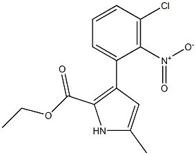 3-(3-Chloro-2-nitrophenyl)-5-methyl-1H-pyrrole-2-carboxylic acid ethyl ester