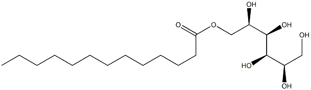 D-Mannitol 1-tridecanoate,,结构式