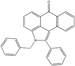 1-Phenyl-2-benzylnaphth[1,2,3-cd]indol-6(2H)-one,,结构式