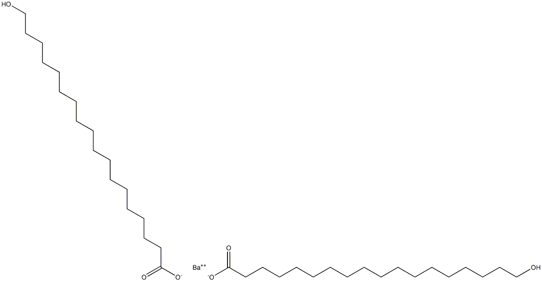 Bis(18-hydroxystearic acid)barium salt Structure