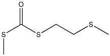 ジチオ炭酸S-メチルS-[2-(メチルチオ)エチル] 化学構造式