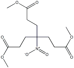 4-[2-(Methoxycarbonyl)ethyl]-4-nitroheptanedioic acid dimethyl ester,,结构式