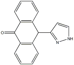 10-(1H-Pyrazol-3-yl)anthrone Struktur