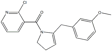 2-Chloro-3-[(4,5-dihydro-2-(3-methoxybenzyl)-1H-pyrrol)-1-ylcarbonyl]pyridine