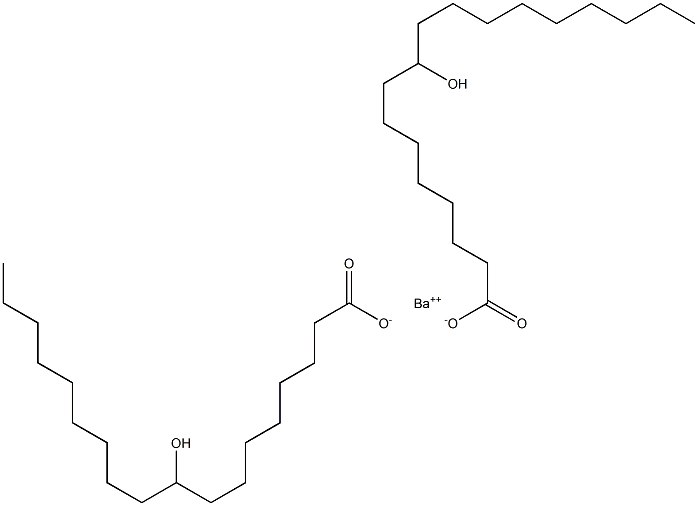Bis(9-hydroxystearic acid)barium salt Structure