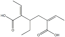 Bis[(E)-2-butenoic acid]1-ethyl-1,2-ethanediyl ester,,结构式