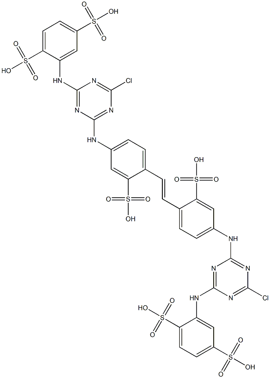 4,4'-Bis[4-chloro-6-(2,5-disulfoanilino)-1,3,5-triazin-2-ylamino]-2,2'-stilbenedisulfonic acid|