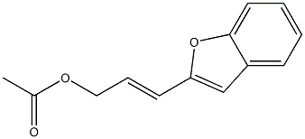 2-(3-Acetoxy-1-propenyl)benzofuran,,结构式