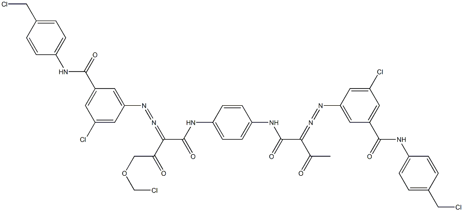  3,3'-[2-(Chloromethoxy)-1,4-phenylenebis[iminocarbonyl(acetylmethylene)azo]]bis[N-[4-(chloromethyl)phenyl]-5-chlorobenzamide]