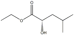 [S,(-)]-2-ヒドロキシ-4-メチル吉草酸エチル 化学構造式