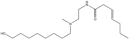 N-[2-[N-(8-Hydroxyoctyl)-N-methylamino]ethyl]-3-heptenamide Structure