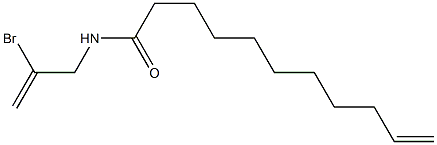 N-(2-Bromoallyl)-10-undecenamide Struktur