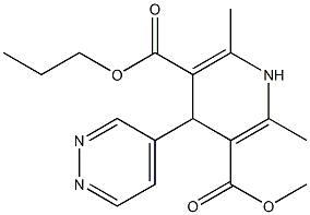 1,4-Dihydro-2,6-dimethyl-4-(4-pyridazinyl)pyridine-3,5-dicarboxylic acid 3-methyl 5-propyl ester