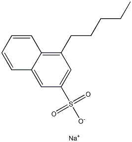 4-Pentyl-2-naphthalenesulfonic acid sodium salt Struktur