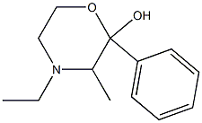4-Ethyl-2-hydroxy-3-methyl-2-phenylmorpholine Structure
