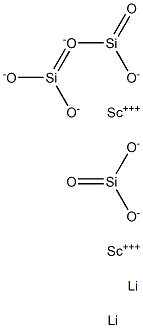 けい酸リチウムスカンジウム 化学構造式