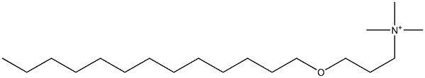 N,N,N-Trimethyl-3-(tridecyloxy)-1-propanaminium Struktur