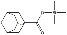 1-Adamantanecarboxylic acid trimethylsilyl ester Struktur