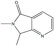 6-Methyl-7-methyl-6,7-dihydro-5H-pyrrolo[3,4-b]pyridin-5-one,,结构式