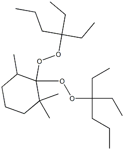 2,2,6-Trimethyl-1,1-bis(1,1-diethylbutylperoxy)cyclohexane Structure