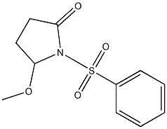 5-Methoxy-1-[(phenyl)sulfonyl]pyrrolidin-2-one Structure