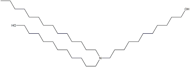 11,11'-(Tetradecylimino)bis(1-undecanol) Struktur