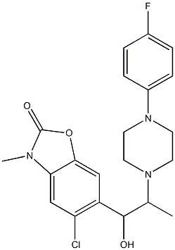 5-Chloro-3-methyl-6-[2-[4-[4-fluorophenyl]piperazin-1-yl]-1-hydroxypropyl]benzoxazol-2(3H)-one