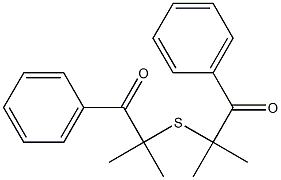 2,2,4,4-Tetramethyl-1,5-diphenyl-3-thiapentane-1,5-dione Struktur
