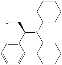 (2S)-2-Phenyl-2-(dicyclohexylamino)ethan-1-ol,,结构式