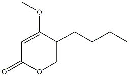 5,6-Dihydro-5-butyl-4-methoxy-2H-pyran-2-one 结构式