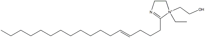 1-Ethyl-2-(4-heptadecenyl)-1-(2-hydroxyethyl)-2-imidazoline-1-ium Struktur