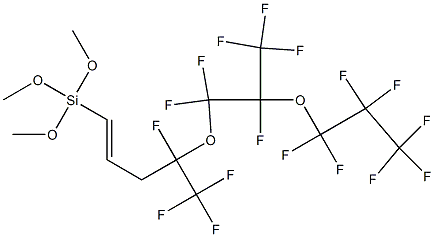 1-[Trimethoxysilyl]-4,5,5,5-tetrafluoro-4-[2-(heptafluoropropoxy)-1,1,2,3,3,3-hexafluoropropoxy]-1-pentene