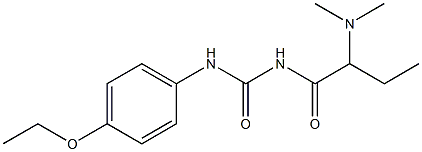 1-[2-(Dimethylamino)butyryl]-3-(p-ethoxyphenyl)urea Struktur