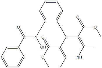 1,4-Dihydro-2,6-dimethyl-4-[2-[benzoyl(hydroxy)amino]phenyl]pyridine-3,5-dicarboxylic acid dimethyl ester