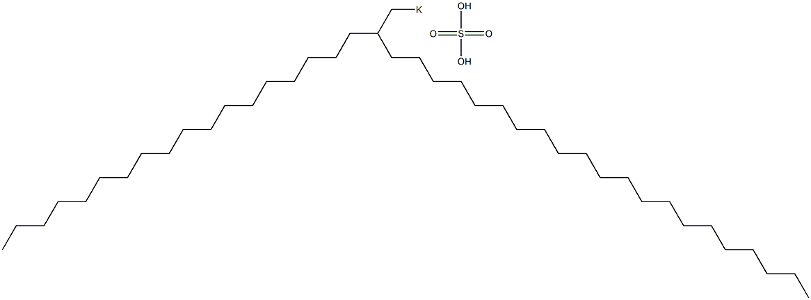  Sulfuric acid 2-octadecyltricosyl=potassium salt