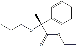 [R,(+)]-2-Phenyl-2-propoxypropionic acid ethyl ester Struktur