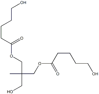 Bis(5-hydroxyvaleric acid)2-(hydroxymethyl)-2-methyl-1,3-propanediyl ester Structure
