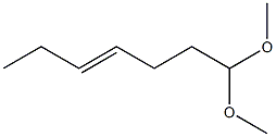 4-ヘプテナールジメチルアセタール 化学構造式