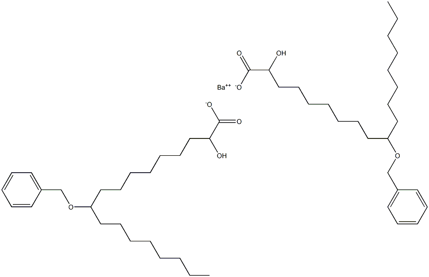 Bis(10-benzyloxy-2-hydroxystearic acid)barium salt