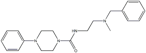 4-Phenyl-N-[2-(benzylmethylamino)ethyl]piperazine-1-carboxamide Structure