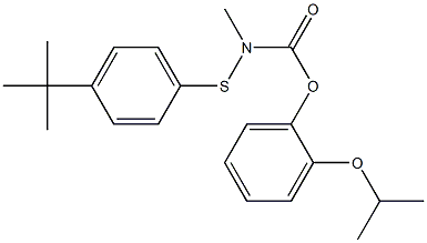 N-(p-tert-Butylphenyl)thiomethylcarbamic acid o-isopropoxyphenyl ester