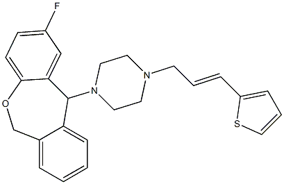 2-Fluoro-11-[4-[(E)-3-(2-thienyl)-2-propenyl]-1-piperazinyl]-6,11-dihydrodibenz[b,e]oxepin|