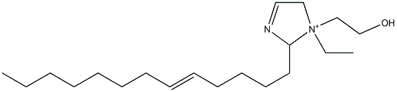 1-Ethyl-1-(2-hydroxyethyl)-2-(5-tridecenyl)-3-imidazoline-1-ium Struktur
