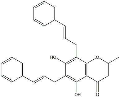  5,7-Dihydroxy-2-methyl-6,8-dicinnamylchromone