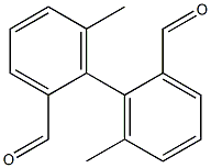 6,6'-Dimethylbiphenyl-2,2'-dicarbaldehyde 结构式