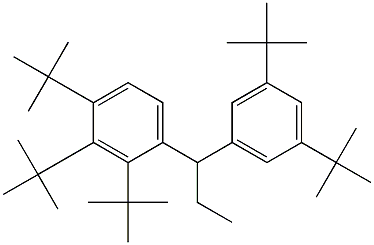 1-(2,3,4-Tri-tert-butylphenyl)-1-(3,5-di-tert-butylphenyl)propane 结构式