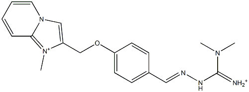 1-Methyl-2-[4-[2-[iminio(dimethylamino)methyl]hydrazonomethyl]phenoxymethyl]imidazo[1,2-a]pyridin-1-ium