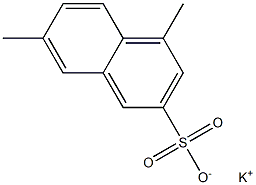 4,7-ジメチル-2-ナフタレンスルホン酸カリウム 化学構造式