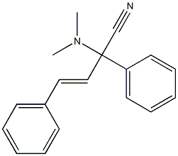 2,4-Diphenyl-2-dimethylamino-3-butenenitrile 结构式